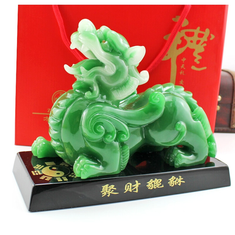 鎮(zhèn)宅納福，招財引貴 仿玉貔貅擺件，家居風(fēng)水的點睛之筆